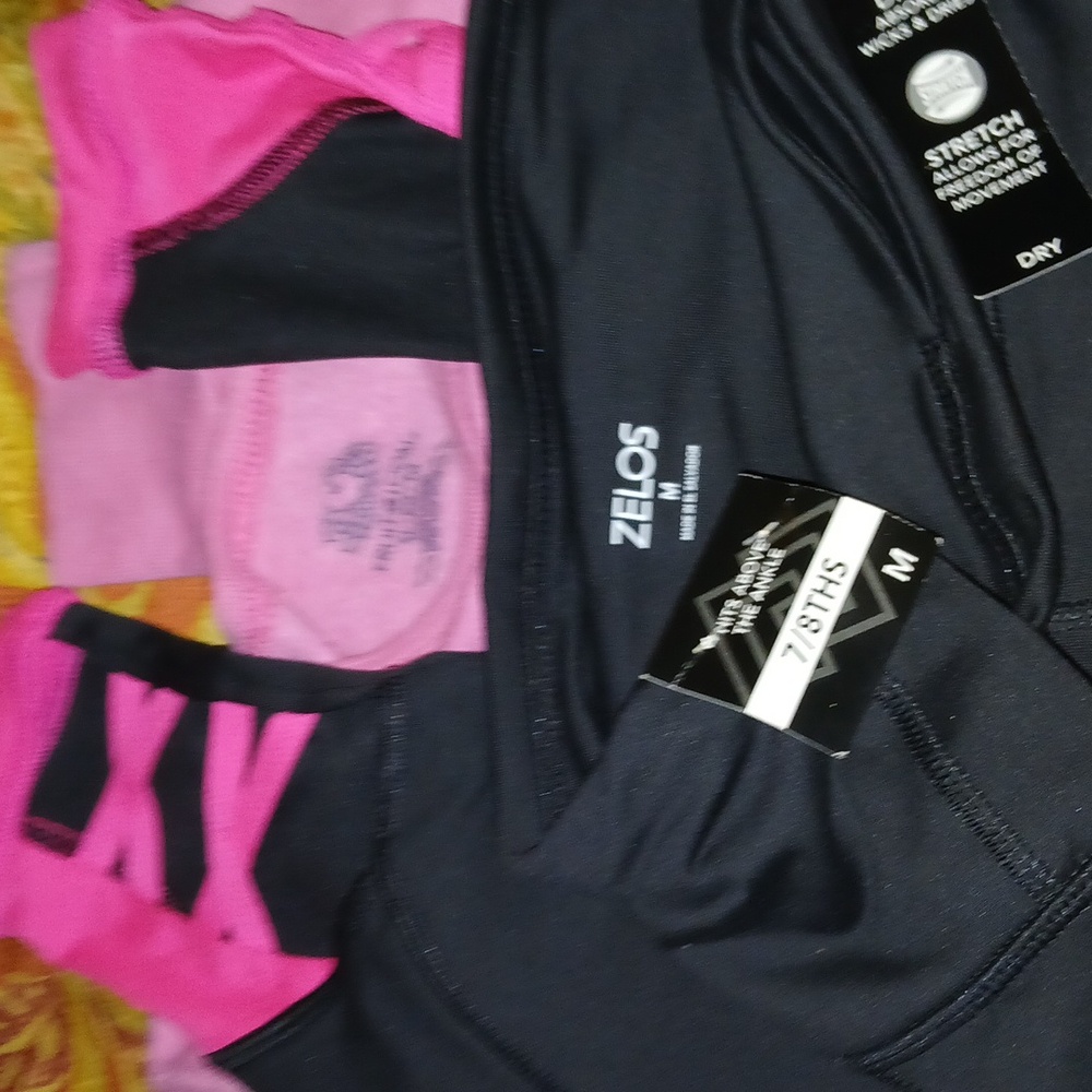 ZELOS Black and Pink Activewear Set - Picture 5 of 5